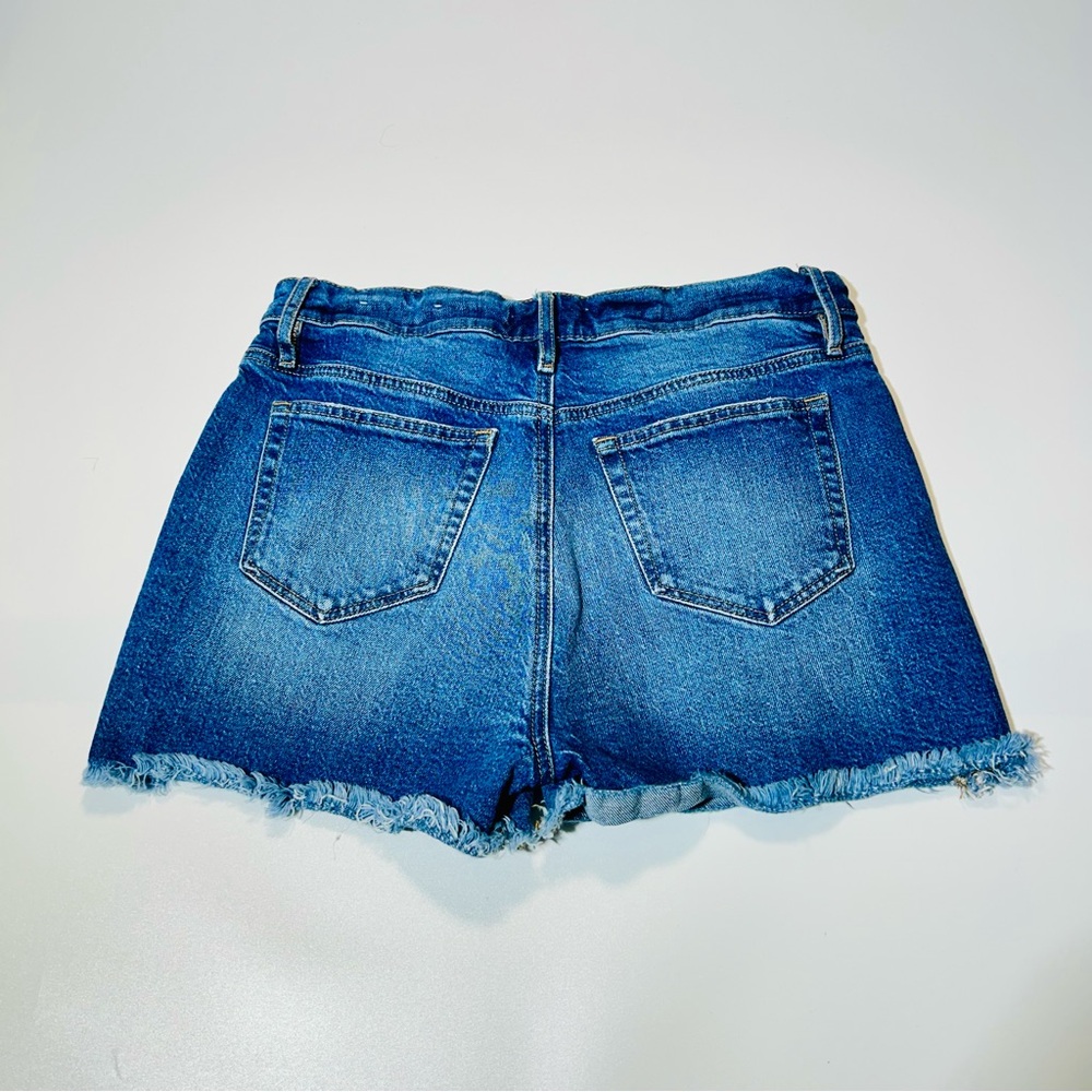 Loft Jean shorts High Rise Jean shorts distressed medium wash women size 25 - Picture 2 of 9